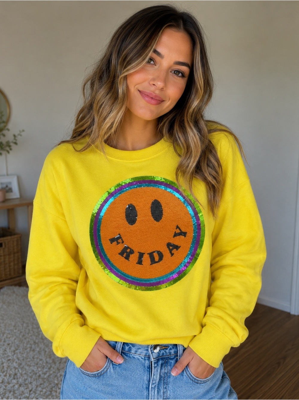Queen of sparkles Friday sweatshirt